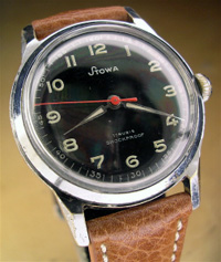 Stowa German military wrist watch 15 jewel